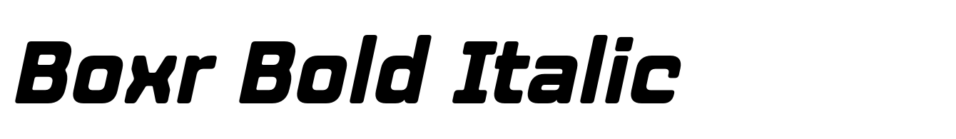 Boxr Bold Italic